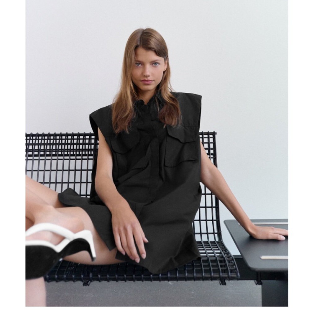 ZARA Oversized poplin shirt  New with tag